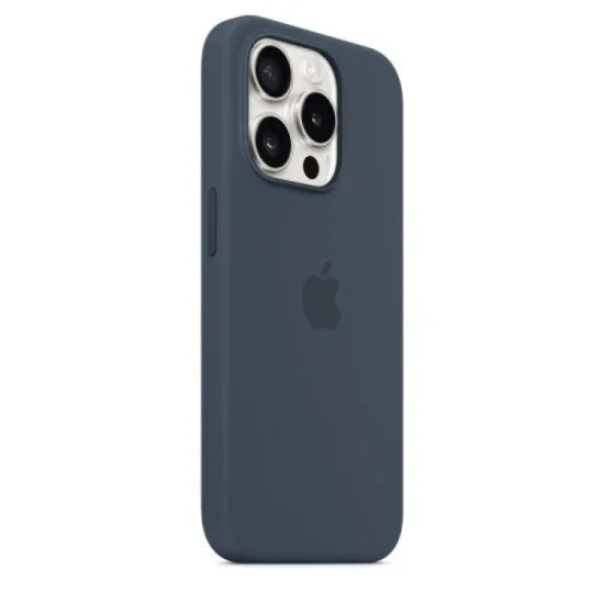 Cover Iphone 15 Pro Silicone With Magsafe Apple - Storm Blue