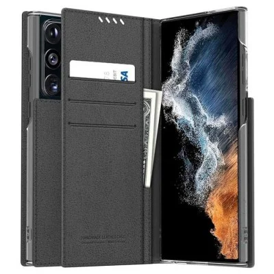 Cover Samsung S24 Ultra Mustang Diary Wallet Case Araree – Charcoal Gray
