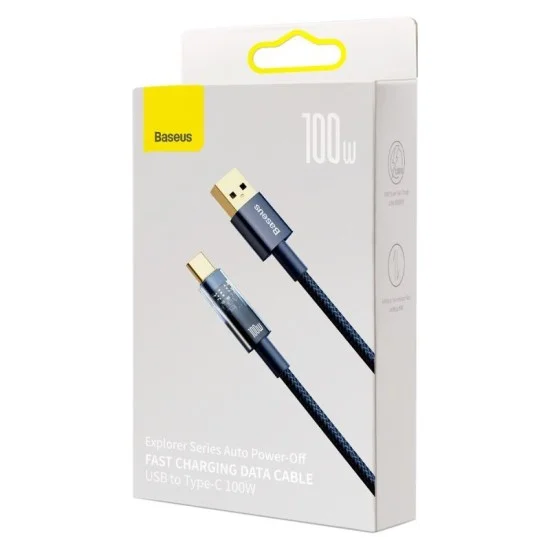 Baseus Explorer Fast Charging Data Cable Usb To Type-C 100W 1M - Blue
