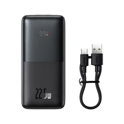 Baseus Bipow Pro Digital Display Fast Charge Power Bank 10000Mah 22.5W - Black