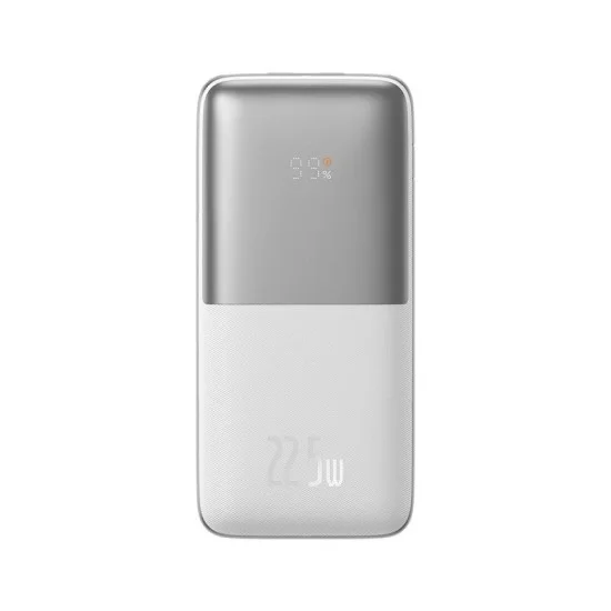 Baseus Bipow Pro Digital Display Fast Charge Power Bank 10000Mah 22.5W - White