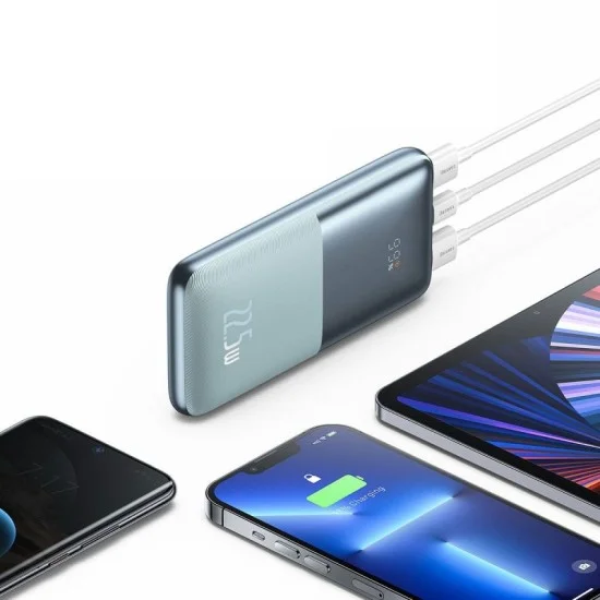 Baseus Bipow Pro Digital Display Fast Charge Power Bank 10000Mah 22.5W - White
