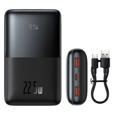 Baseus Bipow Pro Digital Display Fast Charge Power Bank 20000Mah 22.5W - Black