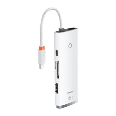 Baseus Lite Series 6-Port Type-C HUB Docking Station - White