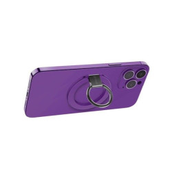 BAZIC GOMAG GRIP, MAGSAFE COMPATIBLE MAGNETIC PHONE GRIP - PURPLE