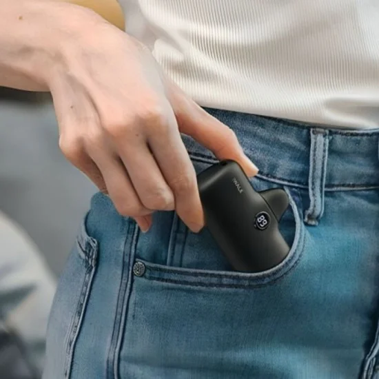iWalk Linkme Pro Fast Charge Pocket Battery USB-C 4800 Mah (Black)