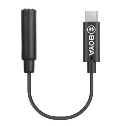 BOYA 3.5mm Female TRS To Male TYPE-C Adapter Cable (6m) - Black