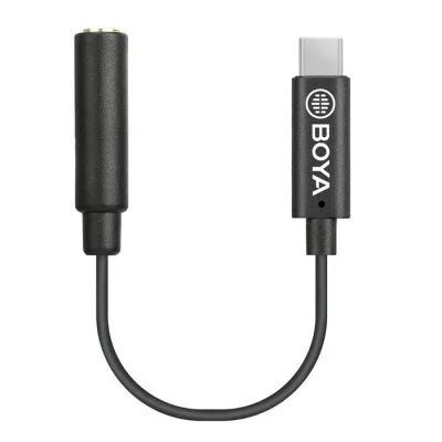 BOYA 3.5mm Female TRS To Male TYPE-C Adapter Cable (6m) - Black