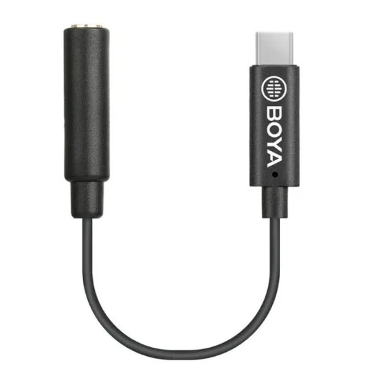 BOYA 3.5mm Female TRS To Male TYPE-C Adapter Cable (6m) - Black