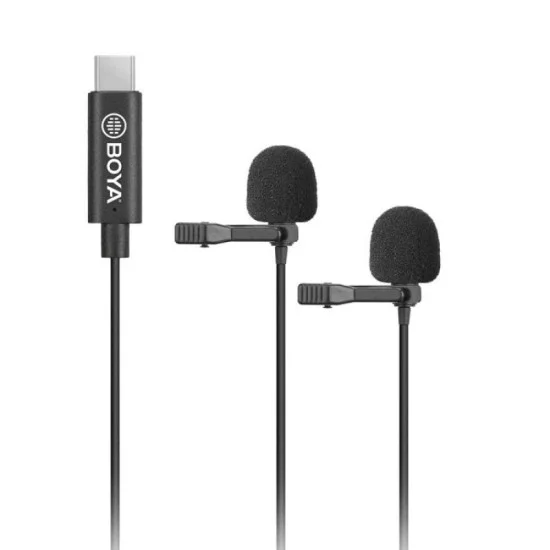 BOYA Dual Digital lavalier for Android/Mac/Windows - Black
