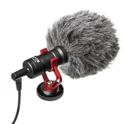 BOYA Super-Cardioid Condenser Microphone Pro/Monitoring Supported - Black
