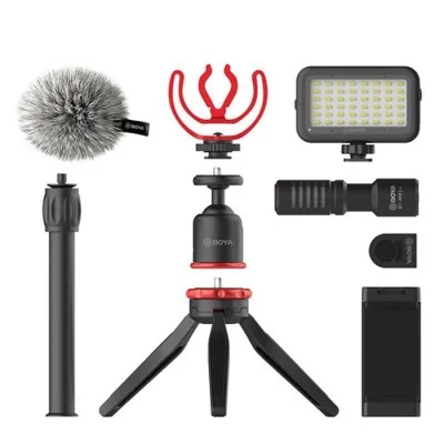 BOYA Vlogger Kit Plus (BY-T1/BY-C12/BY-MM1+) - Black