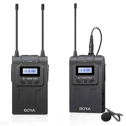 Boya Wireless Mic with 1Receiver and 1Transmitter - Black