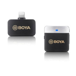 BOYA 2.4Ghz Wireless Micorphone with Ear-Return Monitoring function - Black