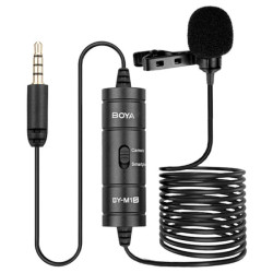 BOYA OMNI Directional Lavalier Microphone - Black
