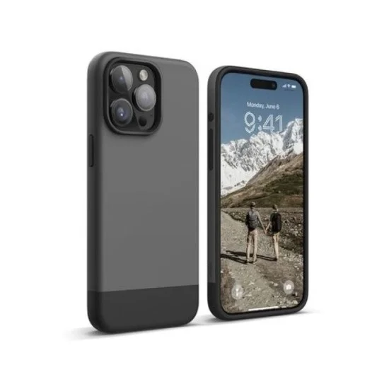 Cover Iphone 15 Pro Magsafe Elago - Dark Gray / Black