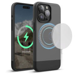Elago iPhone 15 Pro Magsafe Glide Case - Dark Gray - Black