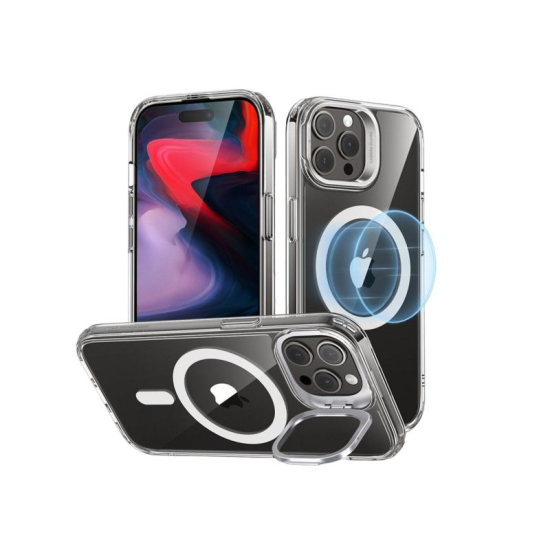 iPhone 14 Pro Max Classic Hybrid Case with Stash Stand (HaloLock)
