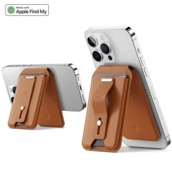 ESR HaloLock Geo Wallet Grip Stand - Caramel Brown