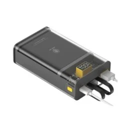 Green Lion Integrated Transparent Power Bank 10000 mAh ( QC 22.5W + PD 20W ) - Black