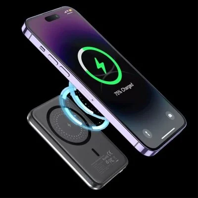 Choetech 5,000mAh 20W MagSafe PD LED Indicator Powerbank - Silver