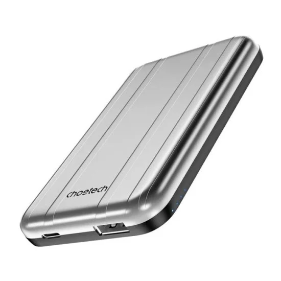 Choetech 5,000mAh 20W MagSafe PD LED Indicator Powerbank - Silver