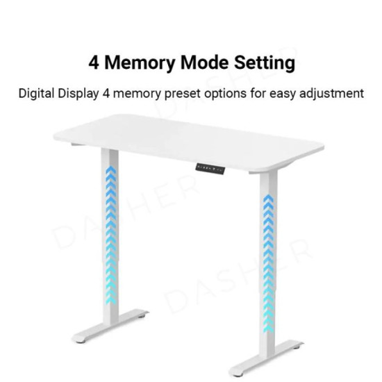 الطاولة الذكية القابلة للتعديل من كينج سميث - لون أبيض