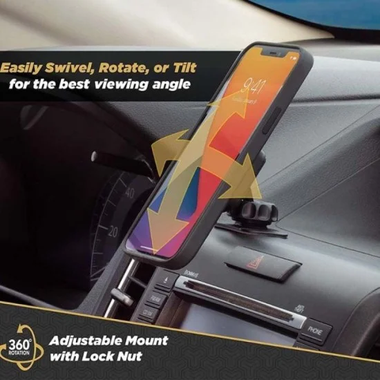 Scosche Universal MagicMount Dash Magnetic Phone Holder, Tablet or GPS Mount for Car & Home, Universal Mount - Black