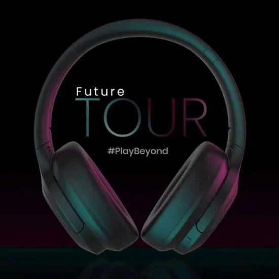 HiFuture - FutureTour - Hybrid Active Noise Cancelling Headphones - Black