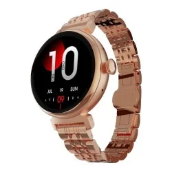 Hi Future Future Aura - Ladies Amoled Wireless Calling Bluetooth Smartwatch - Golden Pink