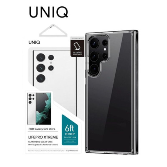 Uniq Hybrid Lifepro Xtreme Case for Galaxy S23 ULTRA - Clear