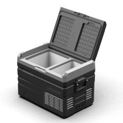 Powerology Smart Dual Compartment Portable Fridge - Freezer 37.5L 60W 15600mAh - Gray