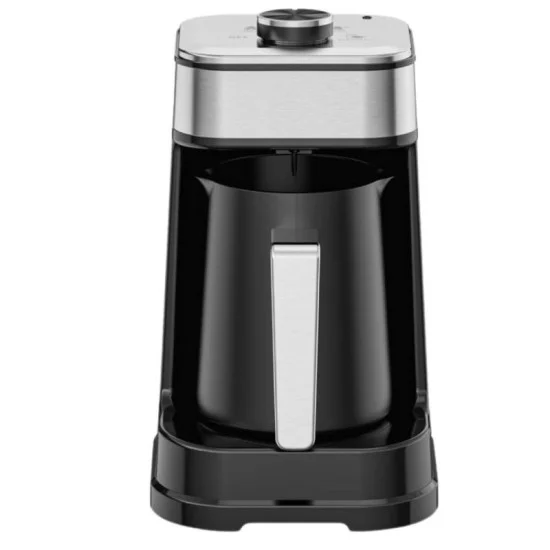 Orca Dual Smart Turkish Coffee Maker - Silver Black | Smart 2-in-1 Turkish