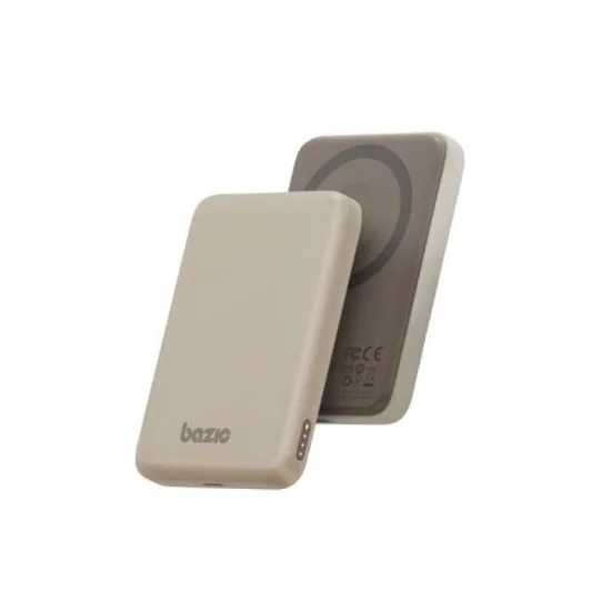 Bazic Gopower Snap 5K, 3In1 5000Mah Wireless Powerbank With Apple Watch Charger - Brown