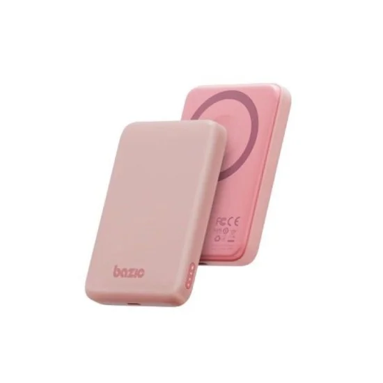 Bazic Gopower Snap 5K, 3In1 5000Mah Wireless Powerbank With Apple Watch Charger - Pink