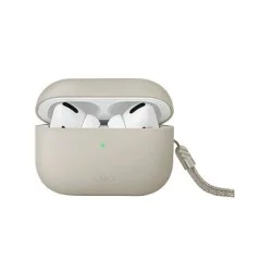 Uniq Hybrid Lino Liquid Silicon Case for Airpods Pro 2 - Beige Ivory