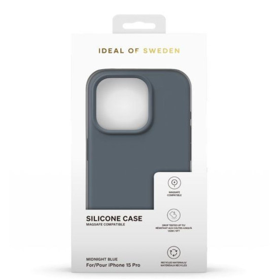 Ideal Of Sweden Silicone Magsafe Case For Iphone 15 Pro Max - Midnight Blue
