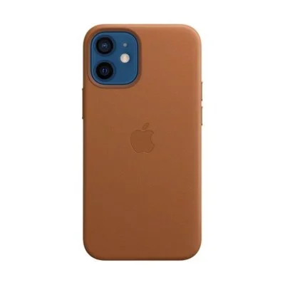 Cover Iphone 12 Mini Leather Case With Magsafe Apple - Saddle Brown