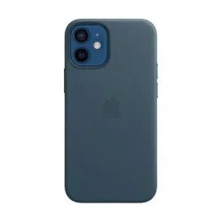 Cover Iphone 12 Mini Leather Case With Magsafe Apple - Baltic Blue