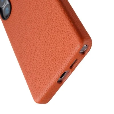 Cover Samsung  S25 Ultra Origin Series Premium Leather Regal Snap Magsafe Melkco - Orange