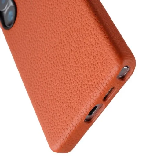 Cover Samsung  S25 Ultra Origin Series Premium Leather Regal Snap Magsafe Melkco - Orange