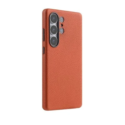 Cover Samsung  S25 Ultra Origin Series Premium Leather Regal Snap Magsafe Melkco - Orange