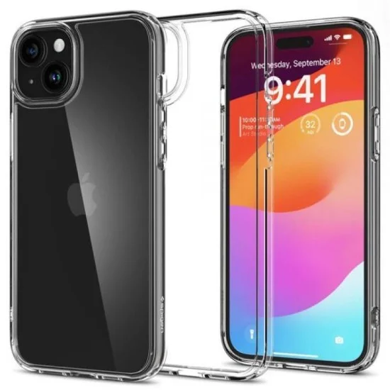 Cover Iphone 15 Plus Crystal Hybrid Spigen - Clear