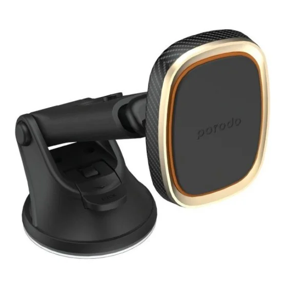 Porodo Aluminum Magnetic Car Mount - Gold