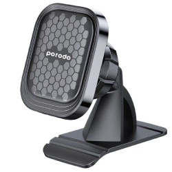 بورودو حامل هاتف معناطيسي للسيارة مرن قابل للدوران 360 درجة - أسود