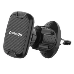 Porodo Magnetic Air Vent Car Mount With Adjustable Hook - Black