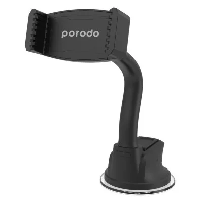 Porodo Compact Flexible Car Mount - Black