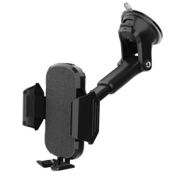 Porodo 360 Rotatable Car Mount With Double Lock System - Black