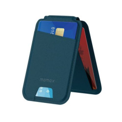  Momax Wallet Magnetic Card Holder With Stand (Blue)