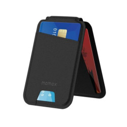  Momax Wallet Magnetic Card Holder With Stand (Black)